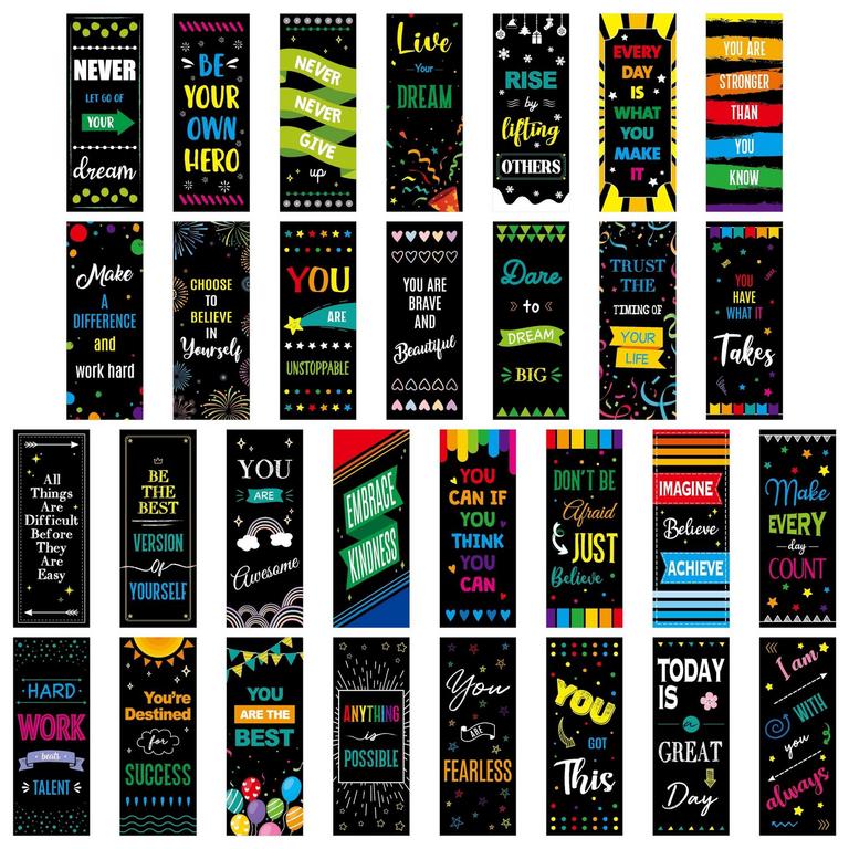 MOTIVATIONAL BOOKMARKS 120PCS