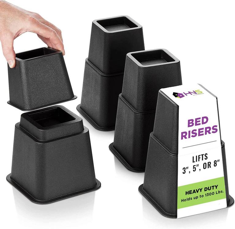 HOLDN STORAGE BED RISERS 4PK