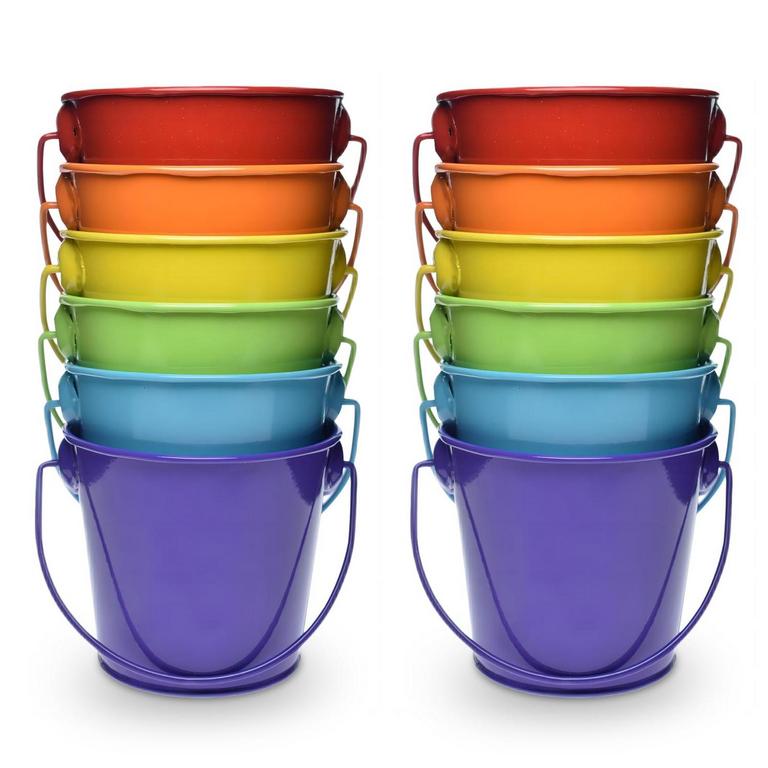 GALVANIZED MINI TIN BUCKETS