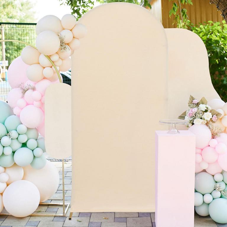 BEIGE ARCH BACKDROP COVER