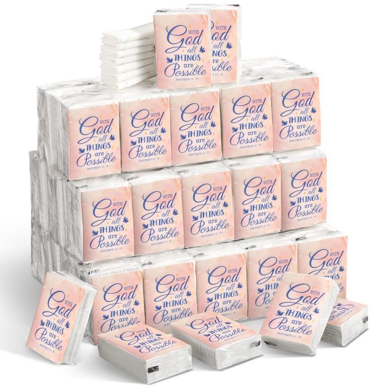 KARENHI CHRISTIAN TISSUE PACKS 60CT