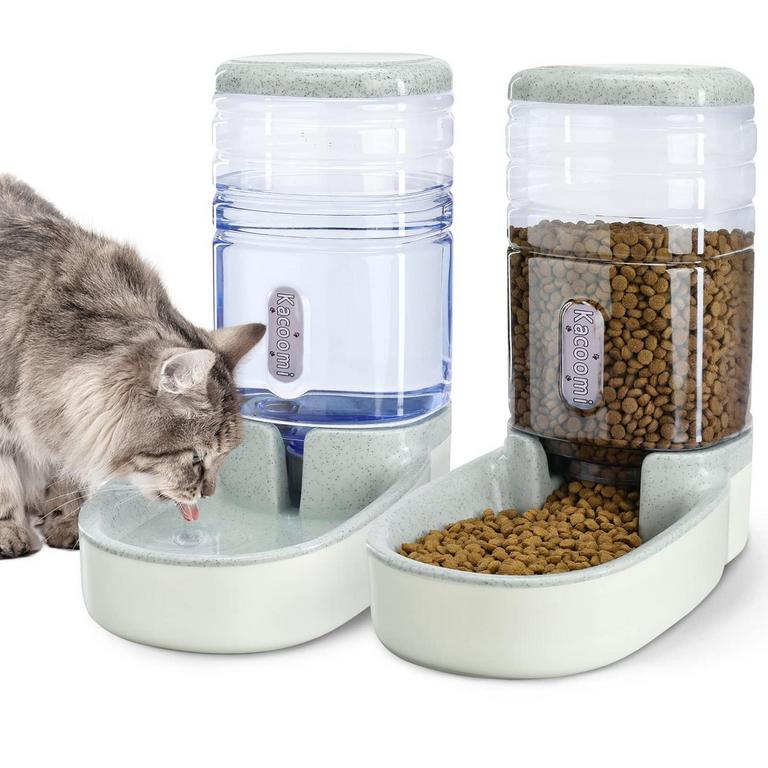 DOG CAT FEEDER SET