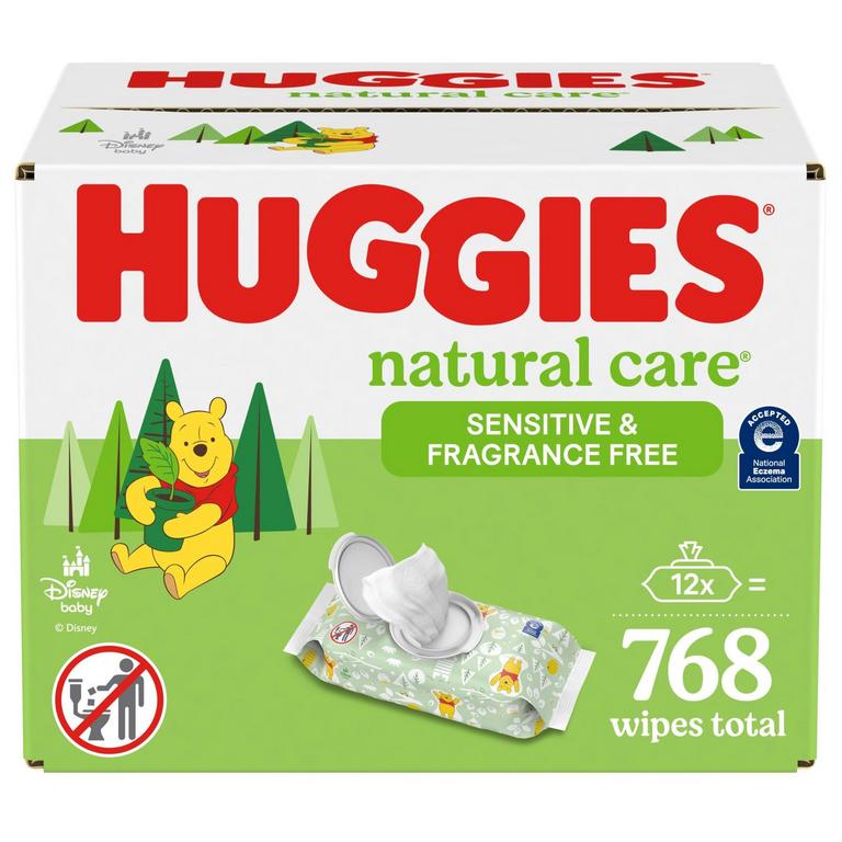 HUGGIES NATURAL CARE WIPES 768CT