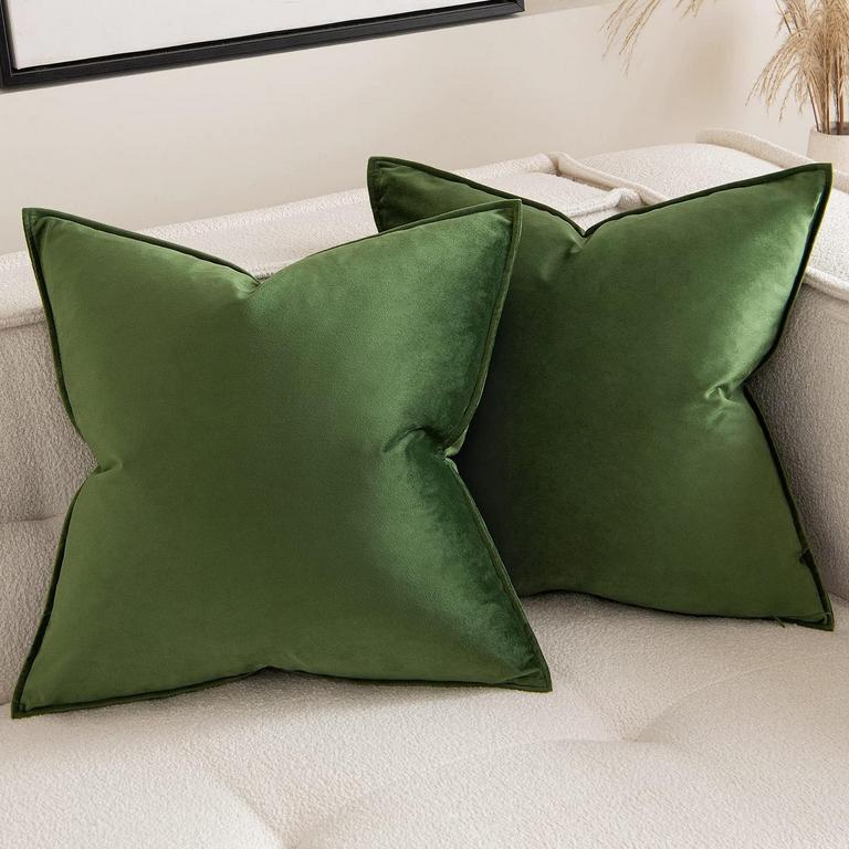 MIULEE 24IN VELVET PILLOW COVERS 2PK