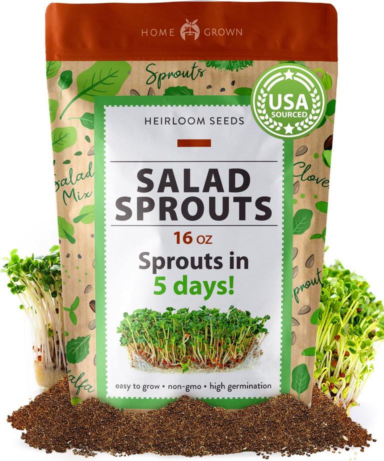 HOME GROWN MICROGREENS SEEDS 16OZ