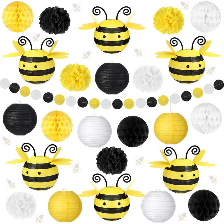 25PCS HONEY BEE PARTY DECORATIONS