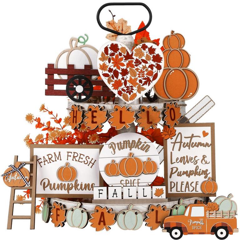 MAITYS FALL TRAY DECOR 23PCS