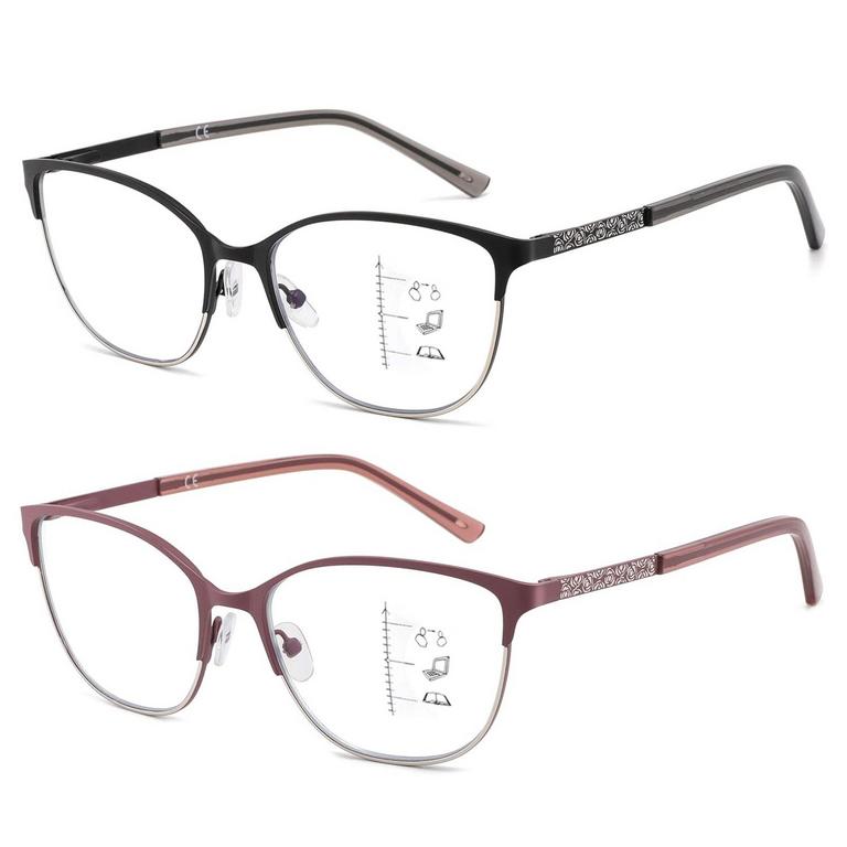 KAFIRLO CAT EYE 2X GLASSES 2PK