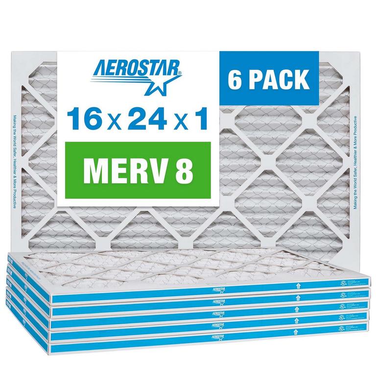 AEROSTAR 16X24X1IN FILTERS 6PK