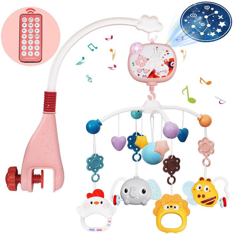 HCFJEH CRIB MOBILE PINK