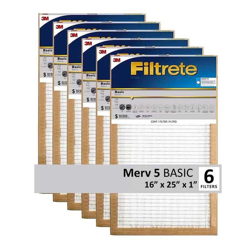 FILTRETE 16X25X1IN FILTERS 6PK