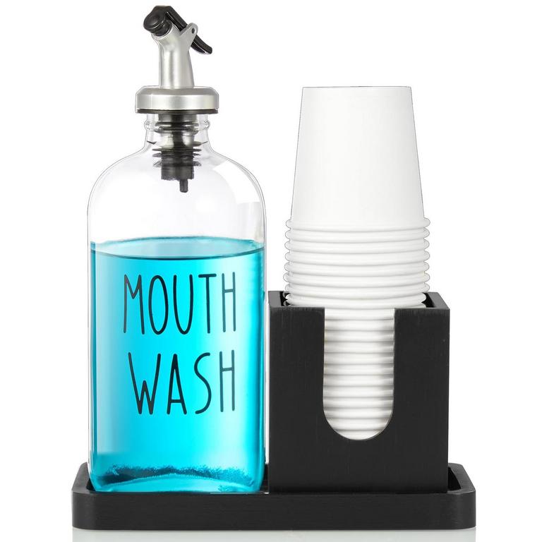 MOUTHWASH DISPENSER W/ TRAY