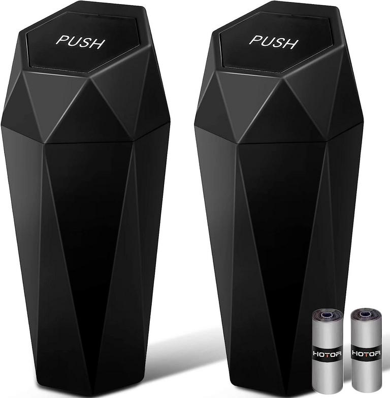 2 HOTOR CAR TRASH CANS