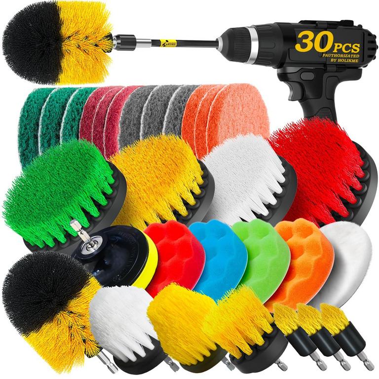 HOLIKME DRILL BRUSH ATTACHMENT SET