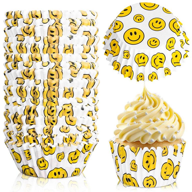 SMILE FACE CUPCAKE LINERS