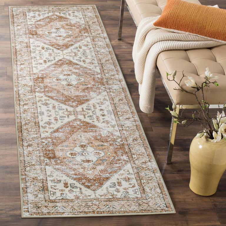 BOHO TAUPE RUNNER 2X8FT