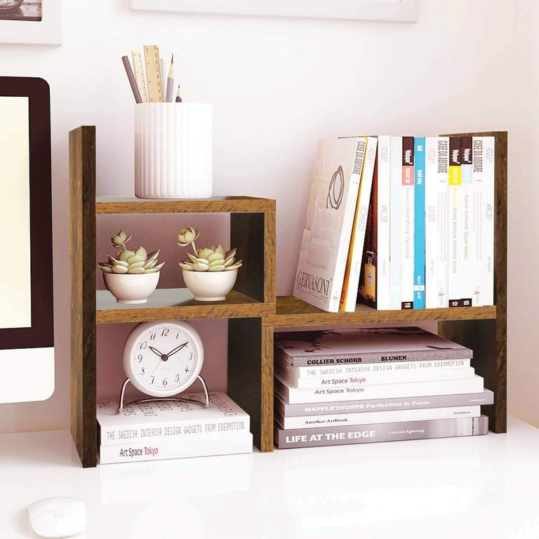 WOODEN DESK SHELF