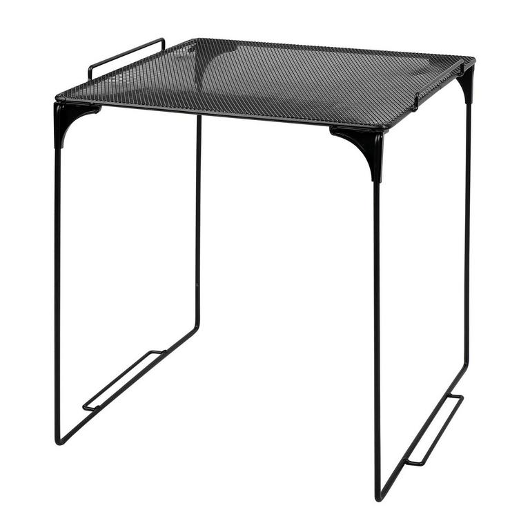 METAL LOCKER SHELF BLACK
