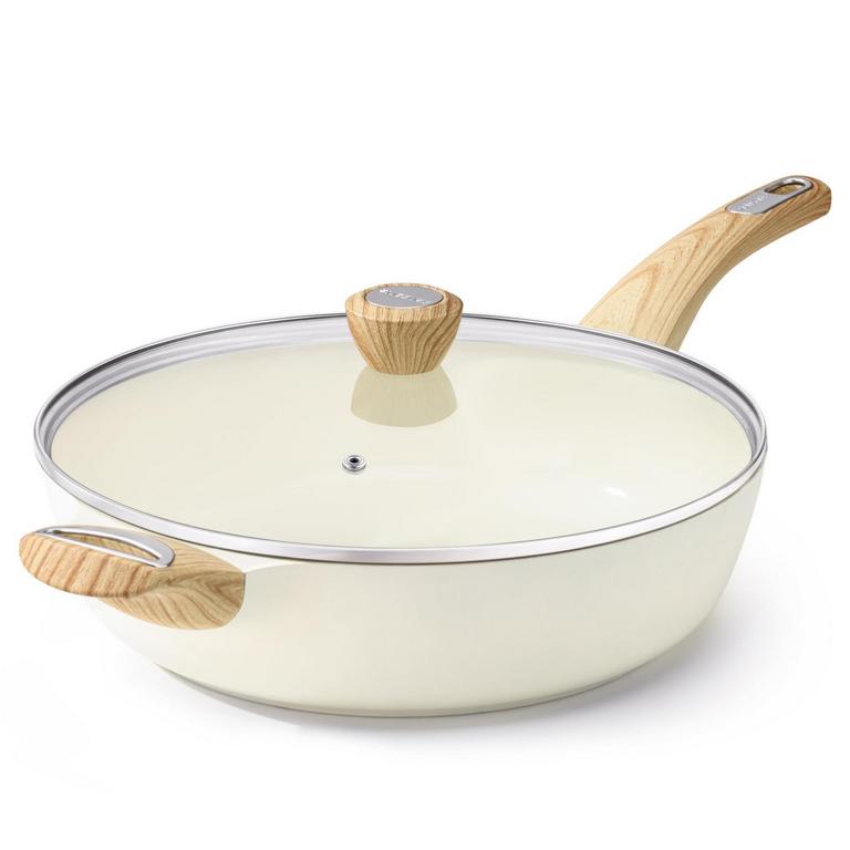 12IN WHITE NONSTICK FRY PAN