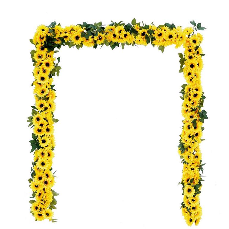 COFORESET 4PCS SUNFLOWER GARLAND 7.2'
