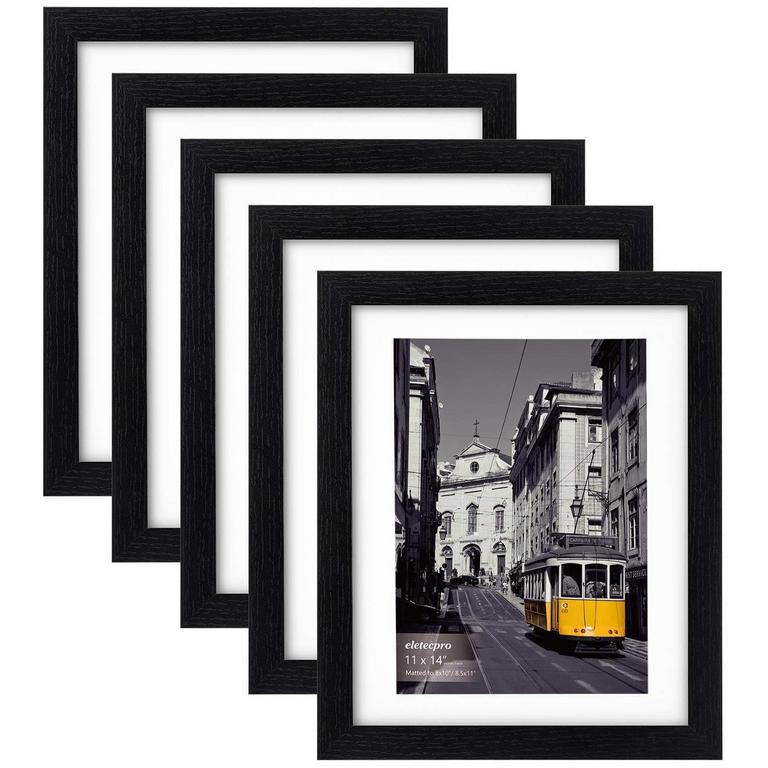 11X14IN BLACK PICTURE FRAMES 5PK