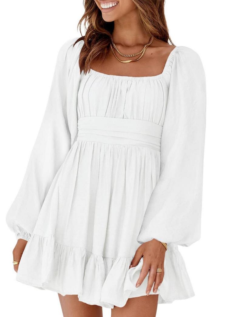 DOKOTOO A-LINE MINI DRESS SM