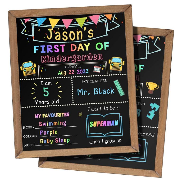 SCHOOL CHALKBOARD SIGN 