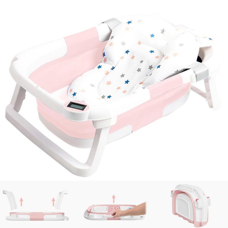 FOLDABLE PINK BABY TUB