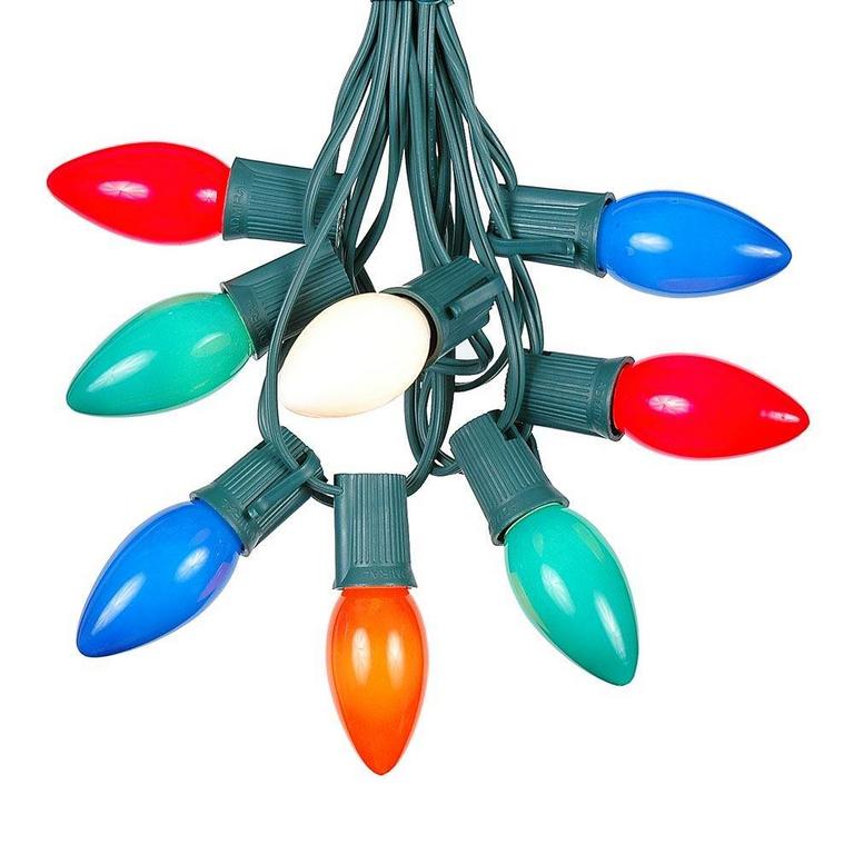 C9 CERAMIC XMAS LIGHT SET 25'