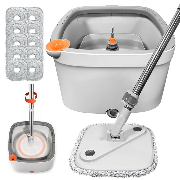MOP AND BUCKET SET GREY
