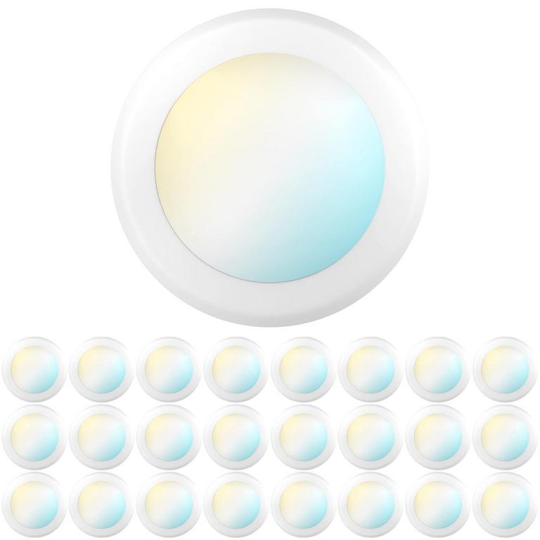 SUNCO LED DISK LIGHTS 24PK