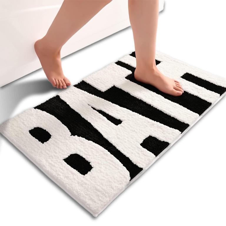 MONOCHROME BATH RUG 16X24IN