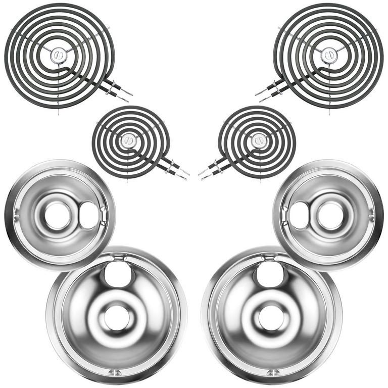 ELECTRIC STOVE DRIP PAN & BURNER SET