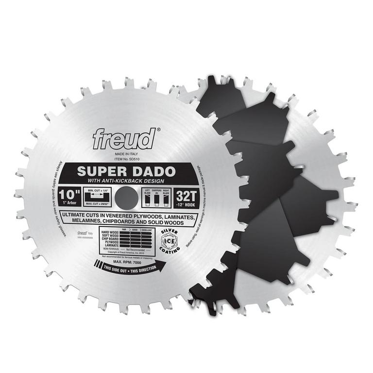 FREUD 10" SUPER DADO BLADE SET
