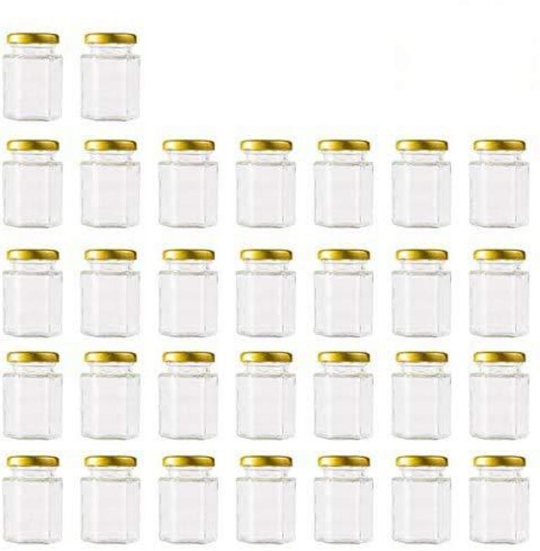 ENCHENG 4OZ HEXAGON JARS 30PK
