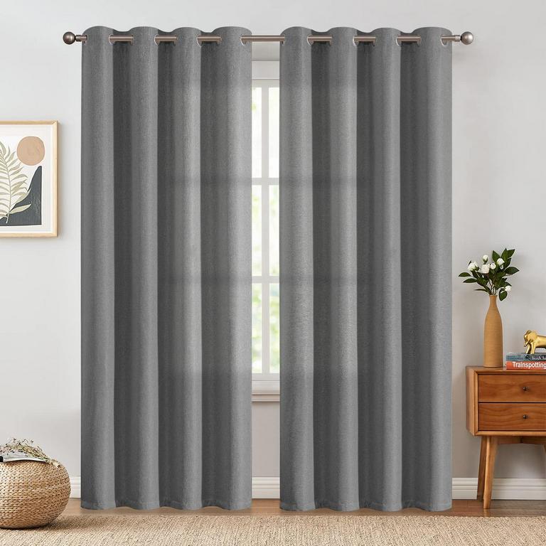 1PC JINCHAN GREY CURTAIN PANEL 52X84IN