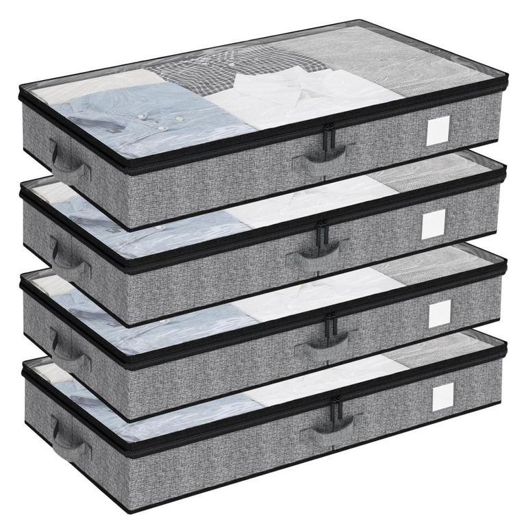 UNDERBED STORAGE BINS 4PK