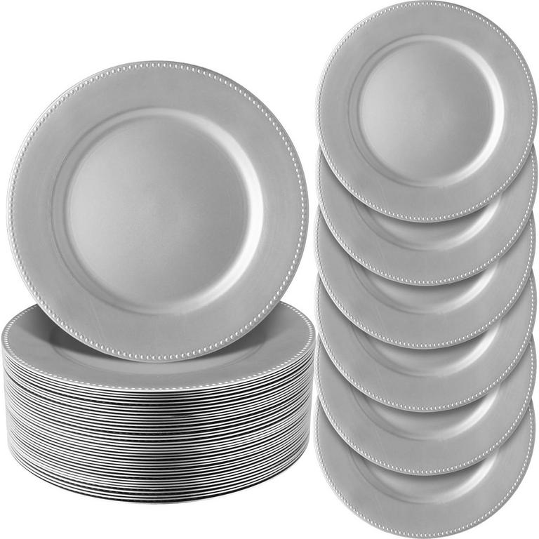 JINEI BEADED CHARGER PLATES 36PK 