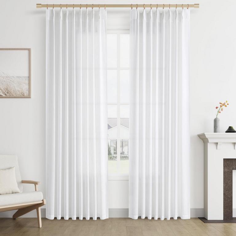 2PK JOYWELL LINEN CURTAINS 50X90IN
