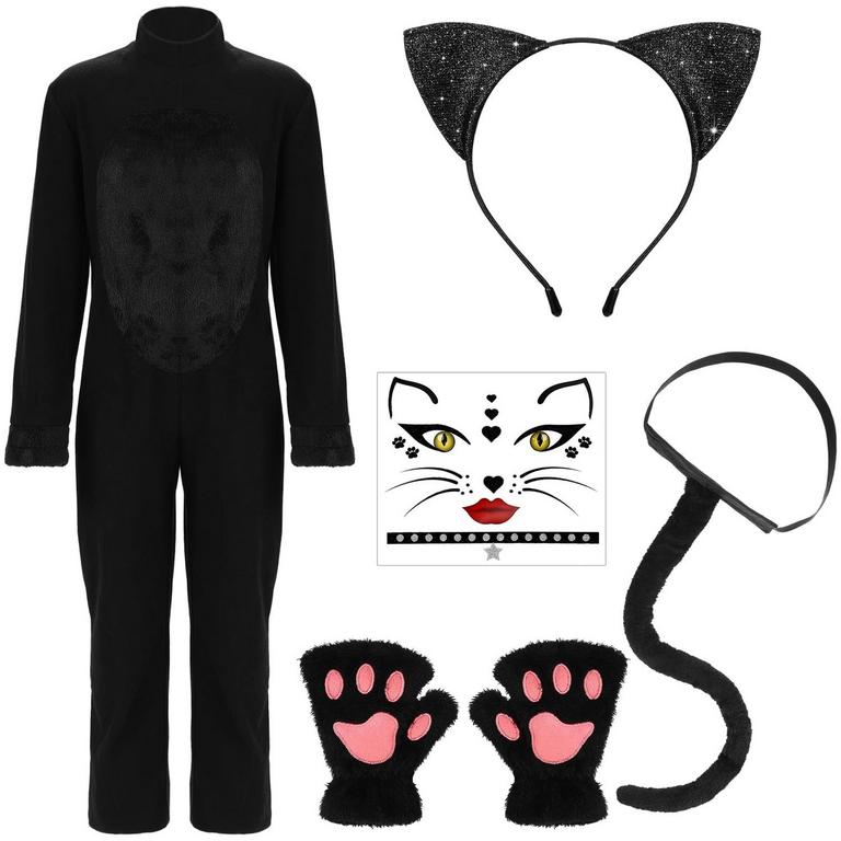 GIRL'S CAT COSTUME 7-12YRS