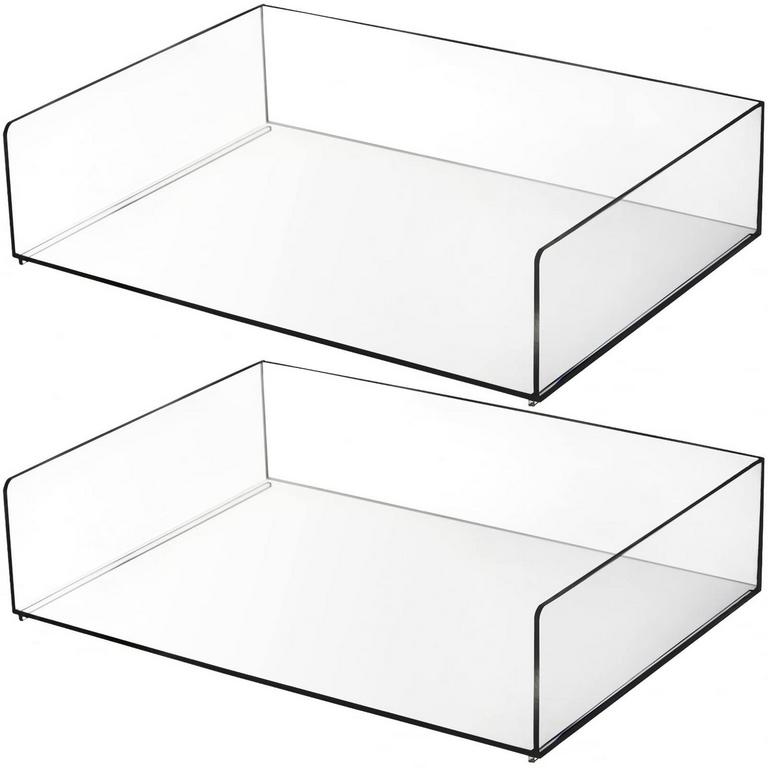 ELSJOY 2PK ACRYLIC TRAYS