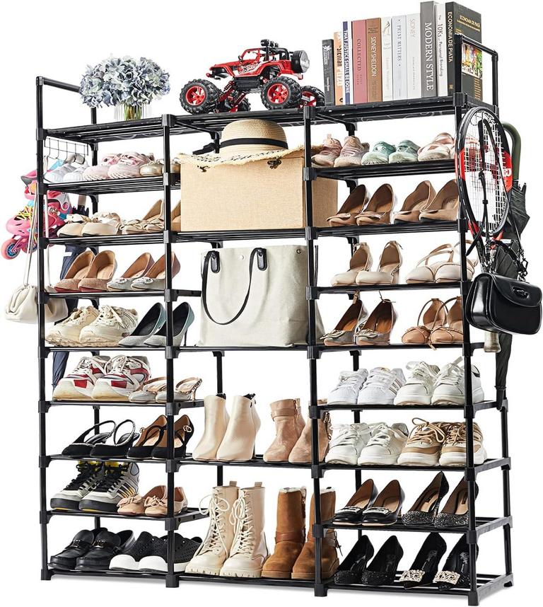 9-TIER METAL SHOE RACK
