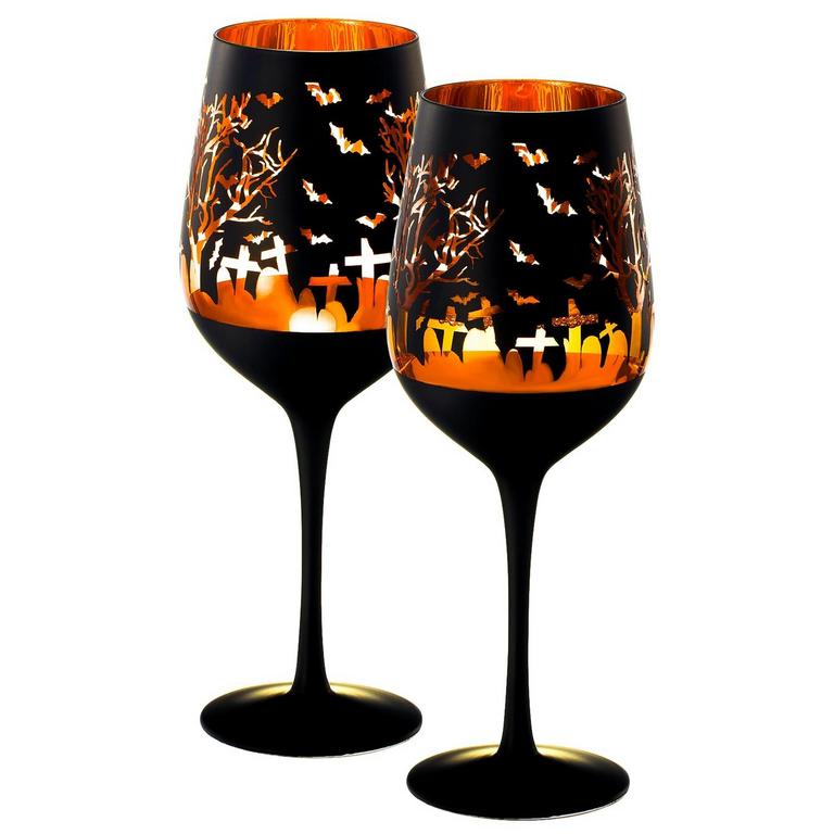 SPOOKY WINE GLASSES SET