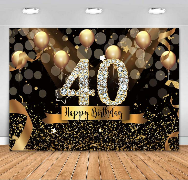 40TH BDAY PARTY BACKDROP