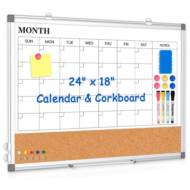 24X18IN WHITEBOARD CALENDAR