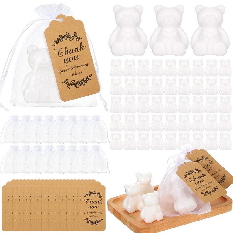 50PK BEAR SOAP FAVORS