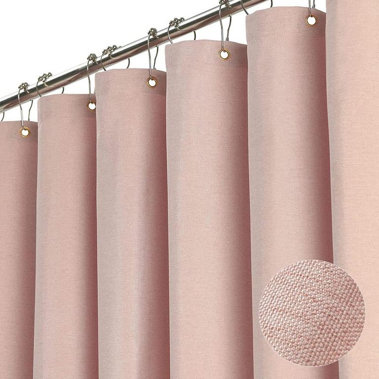 BTTN BLUSH SHOWER CURTAIN