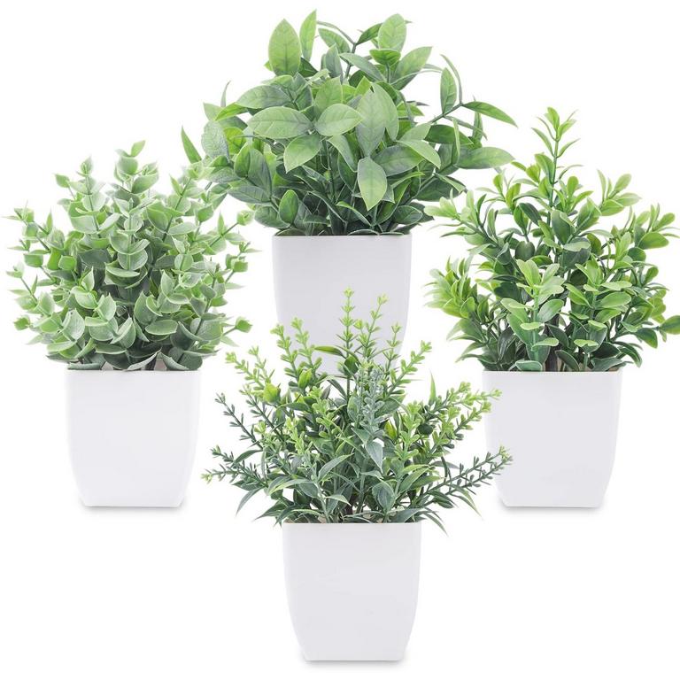 DER ROSE 4 PACK FAKE PLANTS