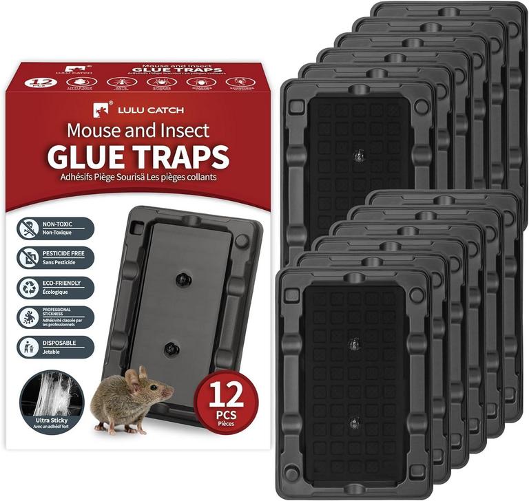 MOUSE & INSECT TRAPS 12 PACK