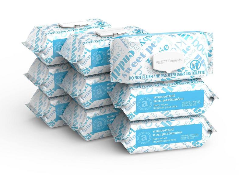 9PK UNSCENTED 90CT BABY WIPES